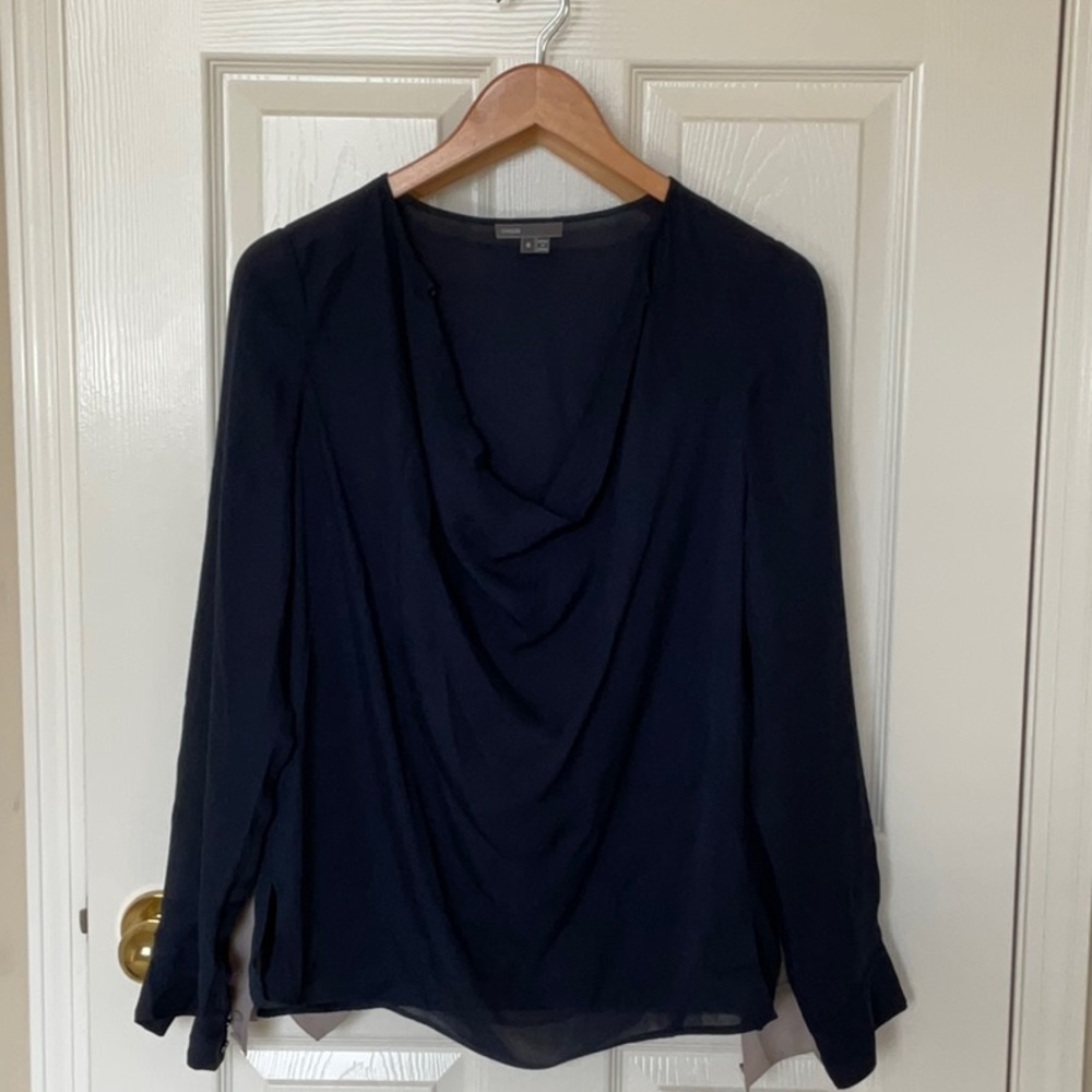 Set of 2 Vince 100% silk tops Size 6